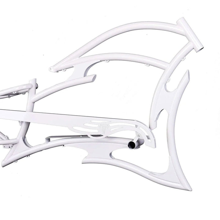 Tracer FM-RAPTOR Ebike Frame 26inch Stretch Chopper for Single Speed/7 Speed Tracer Batteries & Accessories Clear 54