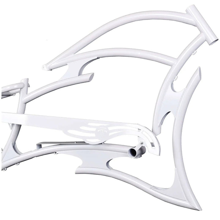 Tracer FM-RAPTOR Ebike Frame 26inch Stretch Chopper for Single Speed/7 Speed Tracer Batteries & Accessories Clear 75