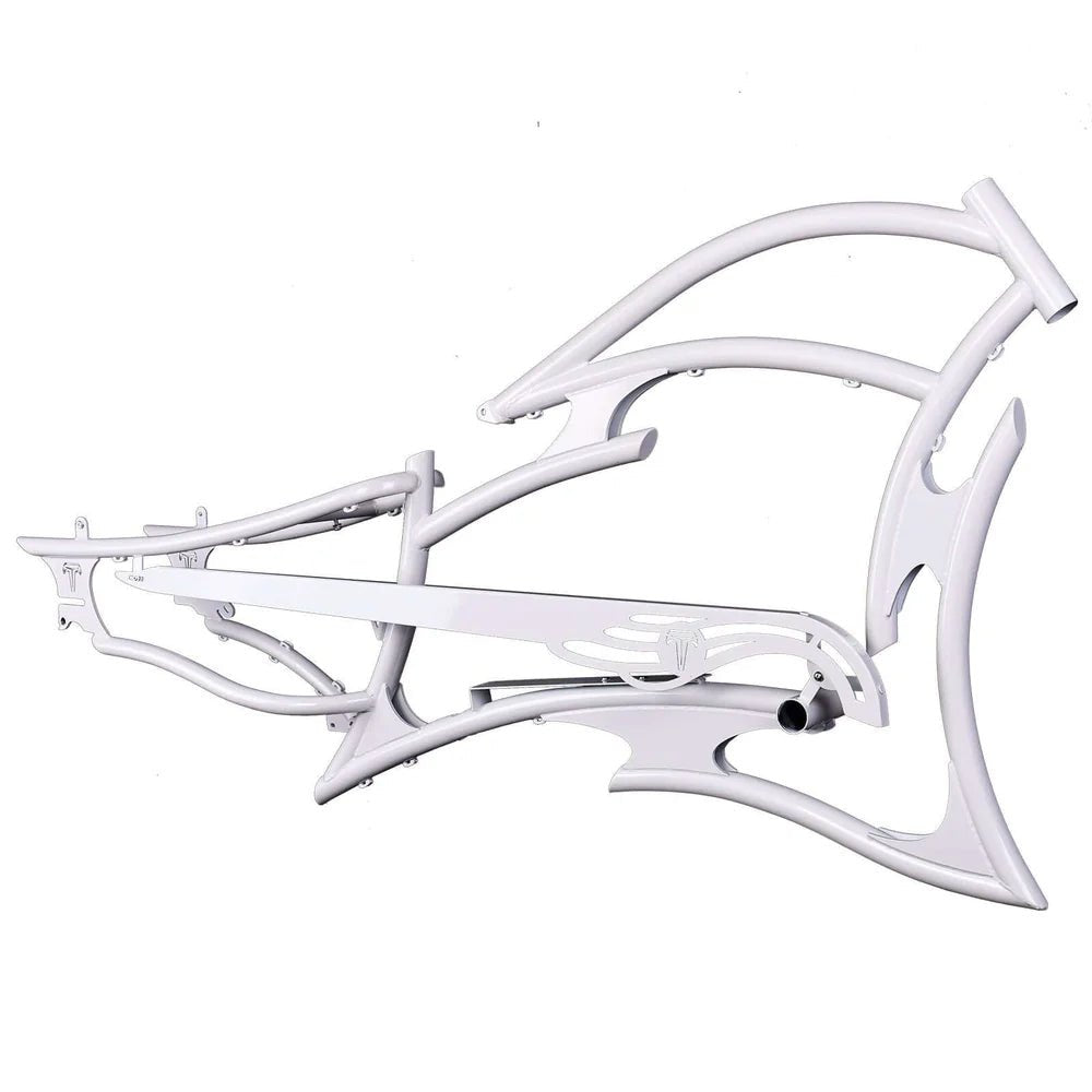 Tracer FM-RAPTOR Ebike Frame 26inch Stretch Chopper for Single Speed/7 Speed Tracer Batteries & Accessories Clear 17