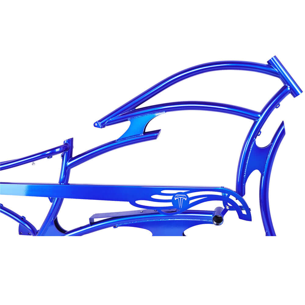 Tracer FM-RAPTOR Ebike Frame 26inch Stretch Chopper for Single Speed/7 Speed Tracer Batteries & Accessories Clear 16