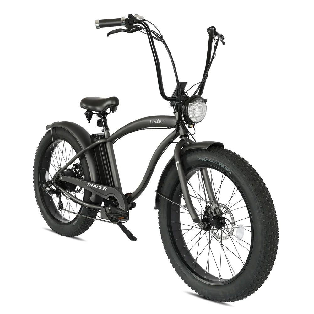 Tracer Loiter 26" 48V 800W Cruiser E-Bike Tracer Cruiser Electric Bikes Blue-Step-Over Frame 5