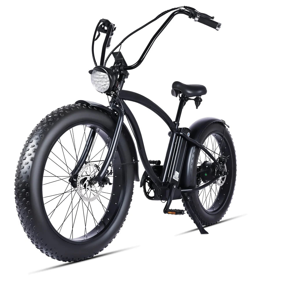 Tracer Loiter 26" 48V 800W Cruiser E-Bike Tracer Cruiser Electric Bikes Black-Step-Over Frame 7
