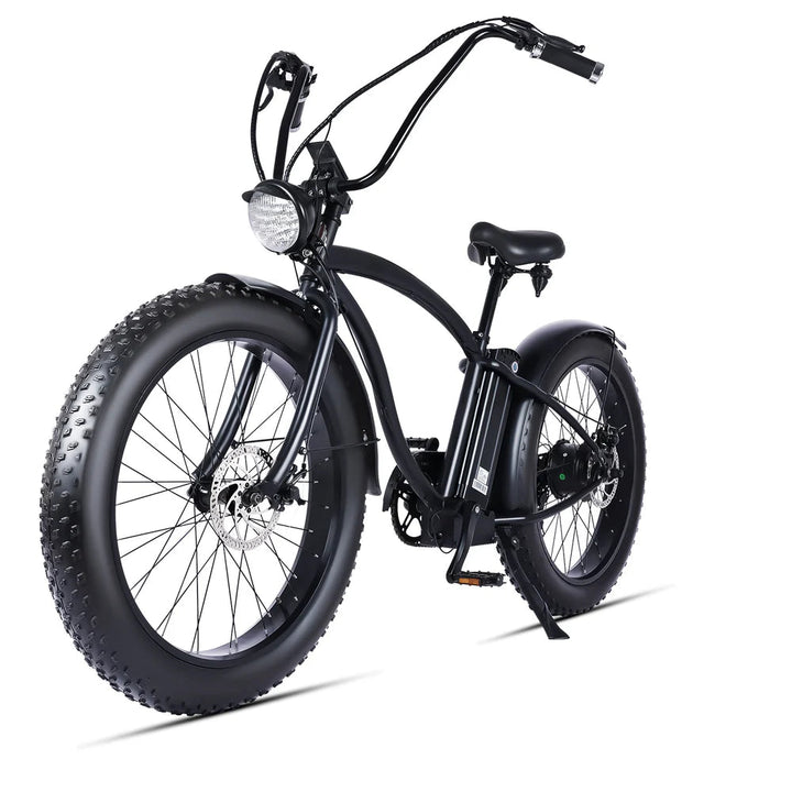 Tracer Loiter 26" 48V 800W Cruiser E-Bike Tracer Cruiser Electric Bikes Black-Step-Over Frame 8