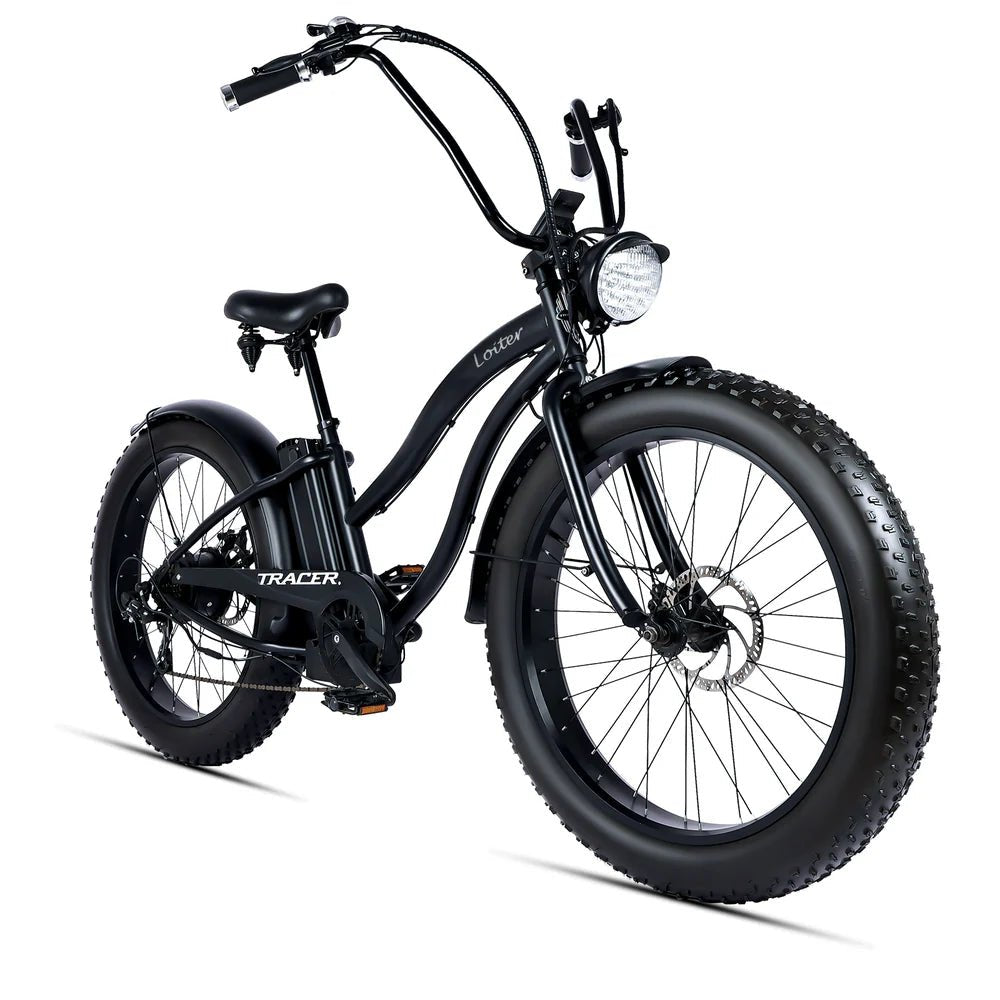 Tracer Loiter 26" 48V 800W Cruiser E-Bike Tracer Cruiser Electric Bikes Blue-Step-Over Frame 4