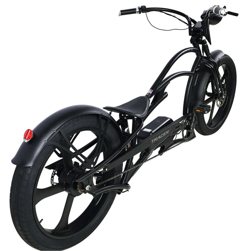 Tracer Raptor Pro DS 800W Stretch Cruiser Ebike Tracer Stretch Electric Cruiser Bikes Army Green 19