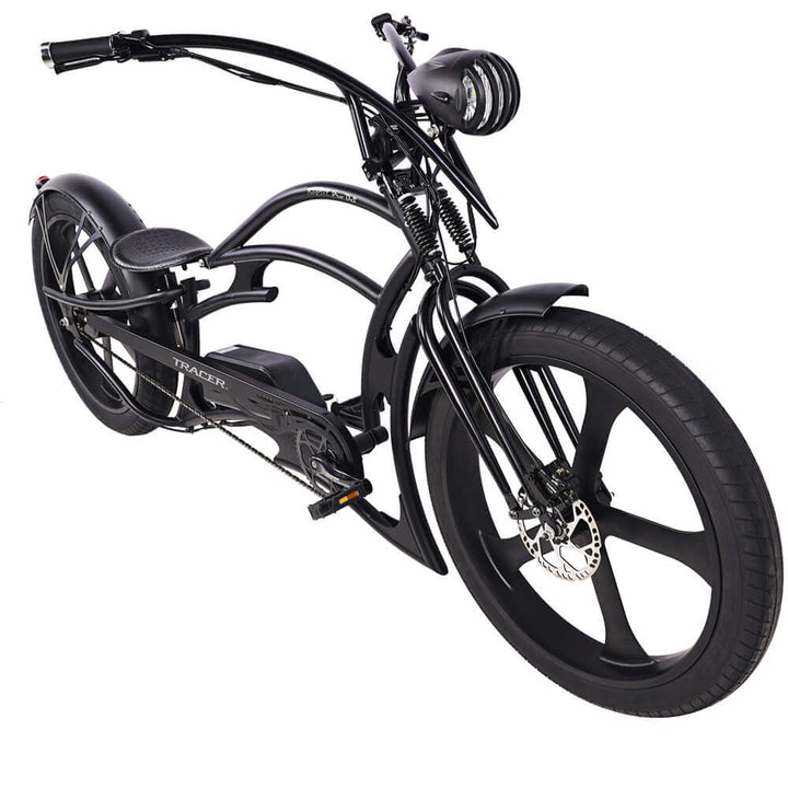 Tracer Raptor Pro DS 800W Stretch Cruiser Ebike Tracer Stretch Electric Cruiser Bikes Army Green 14