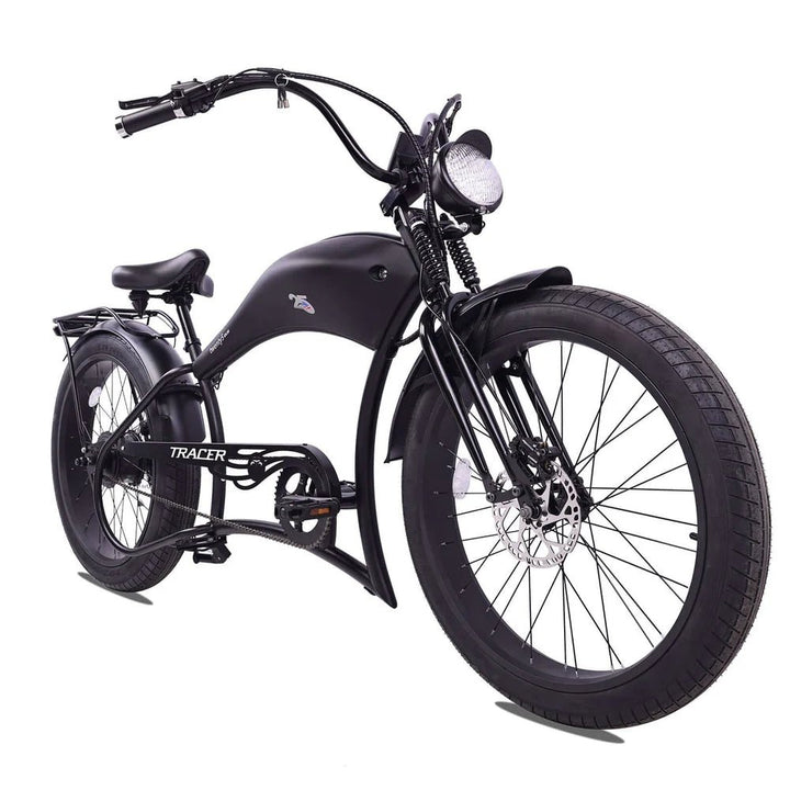 Tracer Twenty5 800W Chopper Stretch Cruiser Tracer Chopper Cruiser Electric Bikes Black 3