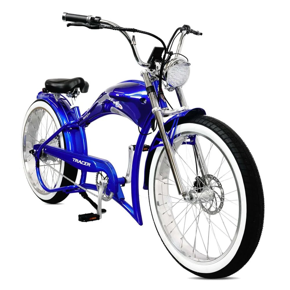 Tracer Twenty5 GT 500W 26" Chopper Cruiser E-Bikes Chopper Cruiser Electric Bikes Green 7