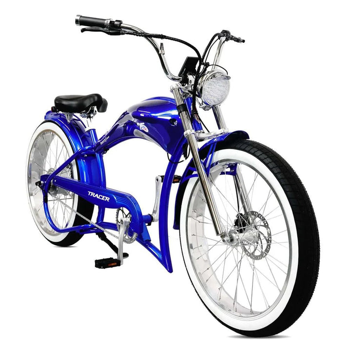 Tracer Twenty5 GT 500W 26" Chopper Cruiser E-Bikes Chopper Cruiser Electric Bikes Green 7