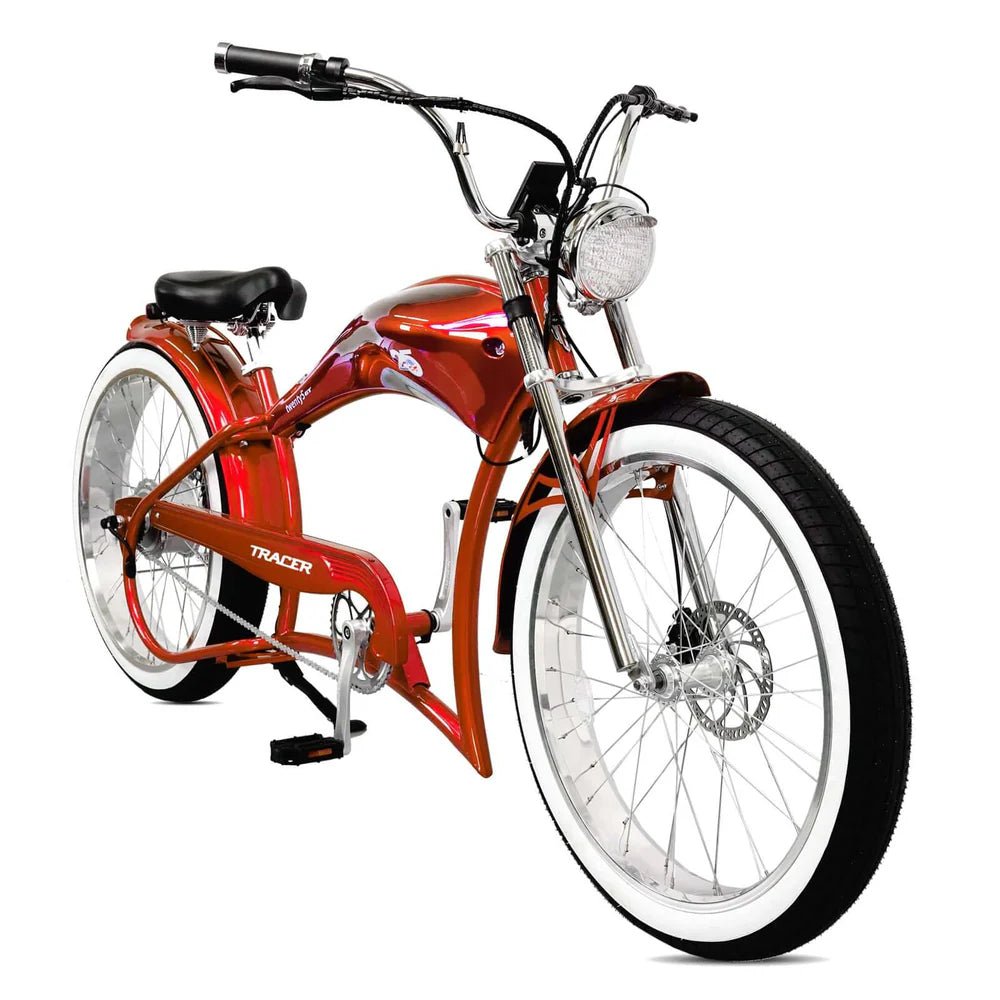 Tracer Twenty5 GT 500W 26" Chopper Cruiser E-Bikes Chopper Cruiser Electric Bikes Black 4