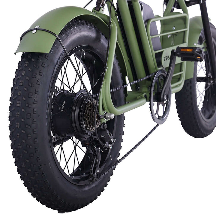 Tracer Verge 20"X4.0 Wheel 800W Fat Electric Motorbike Electric Motorbikes Black 9