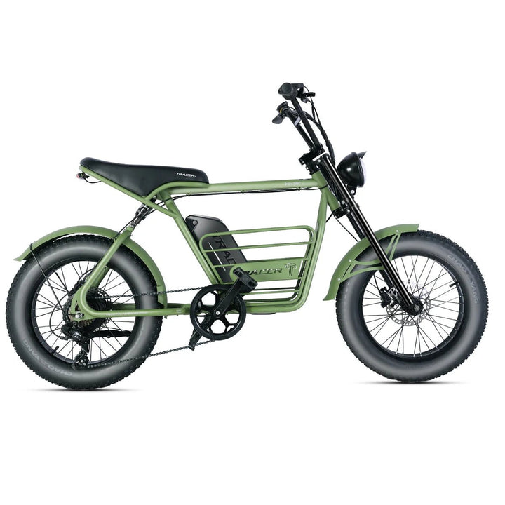 Tracer Verge 20"X4.0 Wheel 800W Fat Electric Motorbike Electric Motorbikes Army Green 1