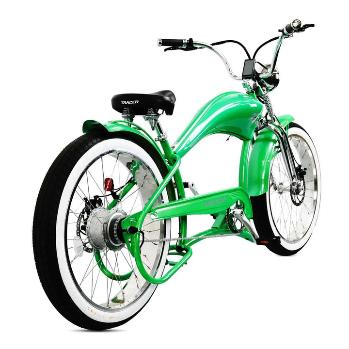 Tracer Twenty5 DS 500W Dual Springer 26" Fat Tire, Retro Style Cruiser EBike