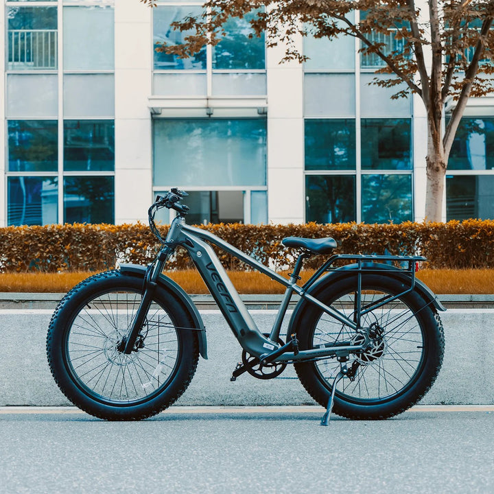 VEEFA E1 26'' Step-Over Fat Tire Ebike Fat Tire Electric Bikes Dark Blue 7