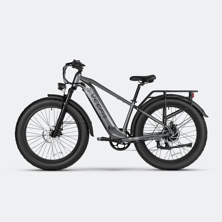 VEEFA E1 26'' Step-Over Fat Tire Ebike Fat Tire Electric Bikes Dark Blue 3