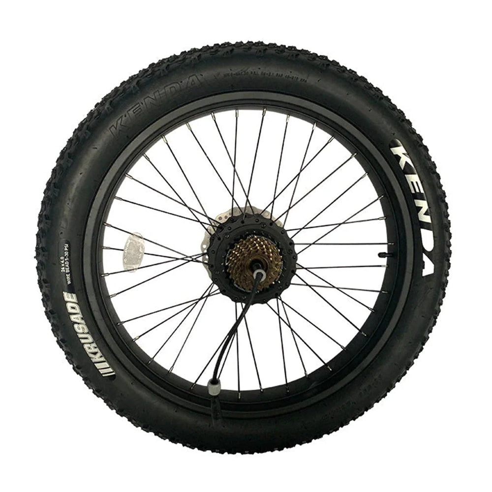 VELOWAV Rear Wheel with Motor & Disc Brake Rotor For Velowave Bikes Wheel With Motors Ranger 1.0/ Rover Step-Thru 2