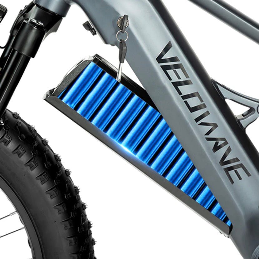 Velowave Brawny XM Full Suspension MTB Electric Bike Mountain Electric Bikes Dark Blue 8