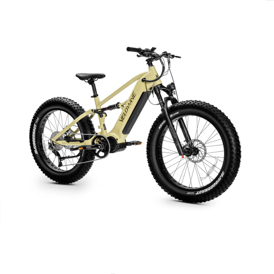 Velowave Brawny XM Full Suspension MTB Electric Bike Mountain Electric Bikes Dark Blue 3