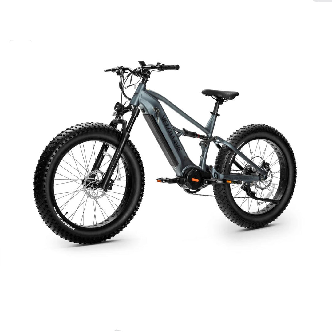Velowave Brawny XM Full Suspension MTB Electric Bike Mountain Electric Bikes Dark Blue 6