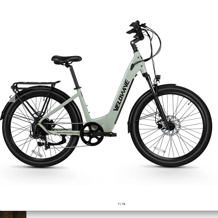 Velowave Breeze T Torque Sensor Commuter Electric Bike Commuter Electric Bikes Light Green 11