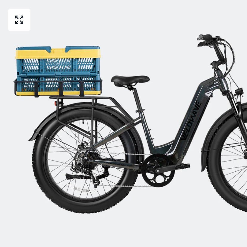 Velowave Foldable Rear Basket for Velowave Electric Bikes Velowave Batteries & Accessories Blue 8