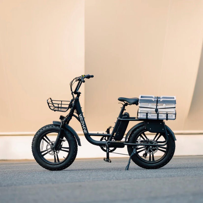 Velowave Foldable Rear Basket for Velowave Electric Bikes Velowave Batteries & Accessories White 5