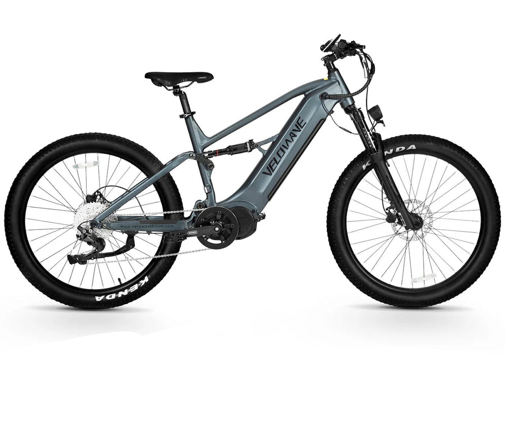 Velowave Forest XM Full Suspension MTB Ebike Mountain Electric Bikes Dark Blue 2
