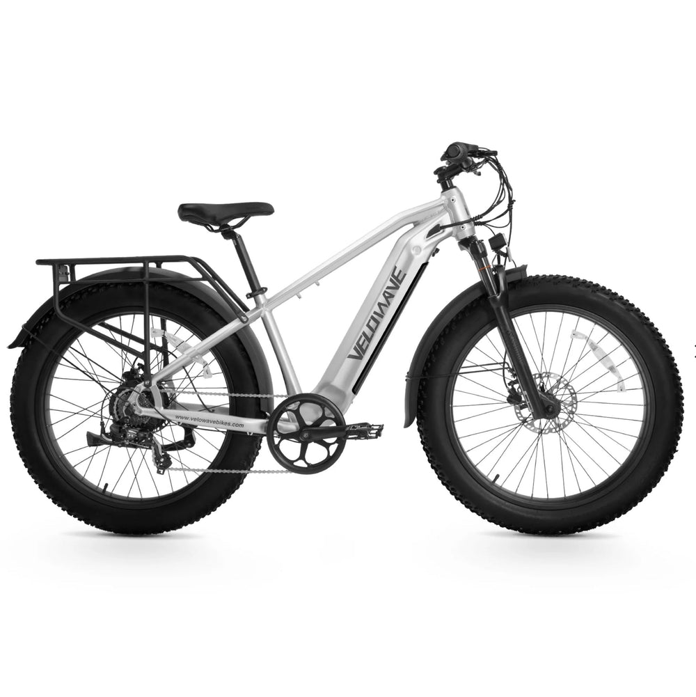 Velowave Ranger 2.0 Fat Tire All-Terrain E-Bike Fat Tire Electric Bikes Silver 2