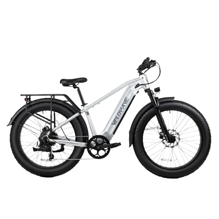 Velowave Ranger 3.0 Fat Tire All-Terrain E-Bike Velowave Fat Tire Electric Bikes Silver 2