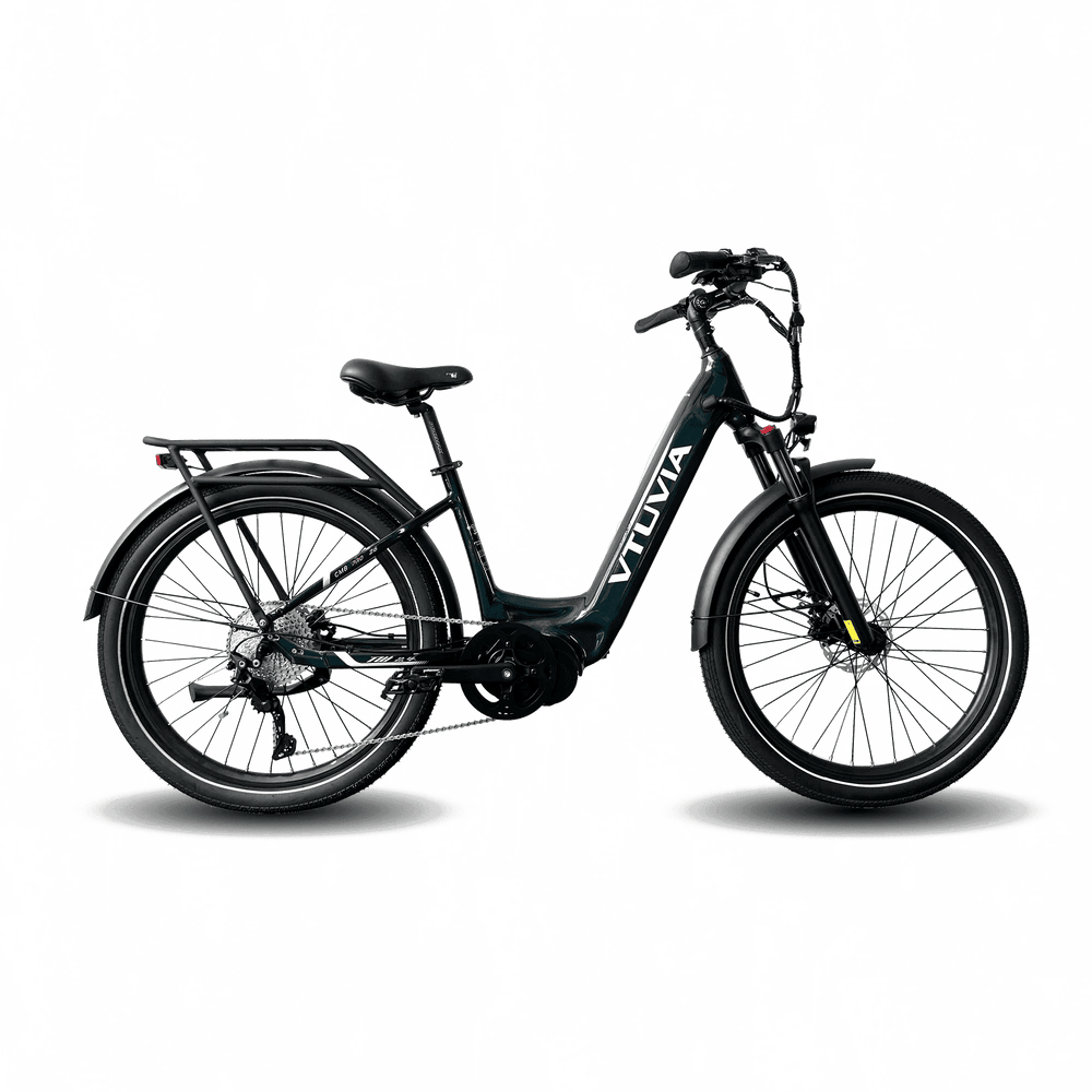 VTUVIA CMB Mid-Drive 500W Combo Commuter Electric Bikes Dark blue*2 15