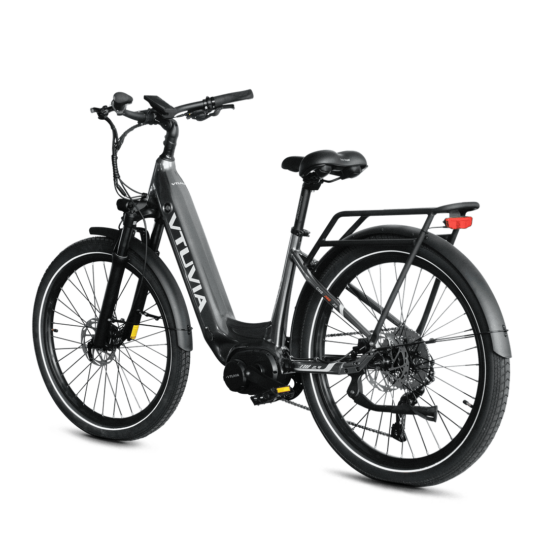 VTUVIA CMB Mid-Drive 500W Combo Commuter Electric Bikes Dark blue*2 5