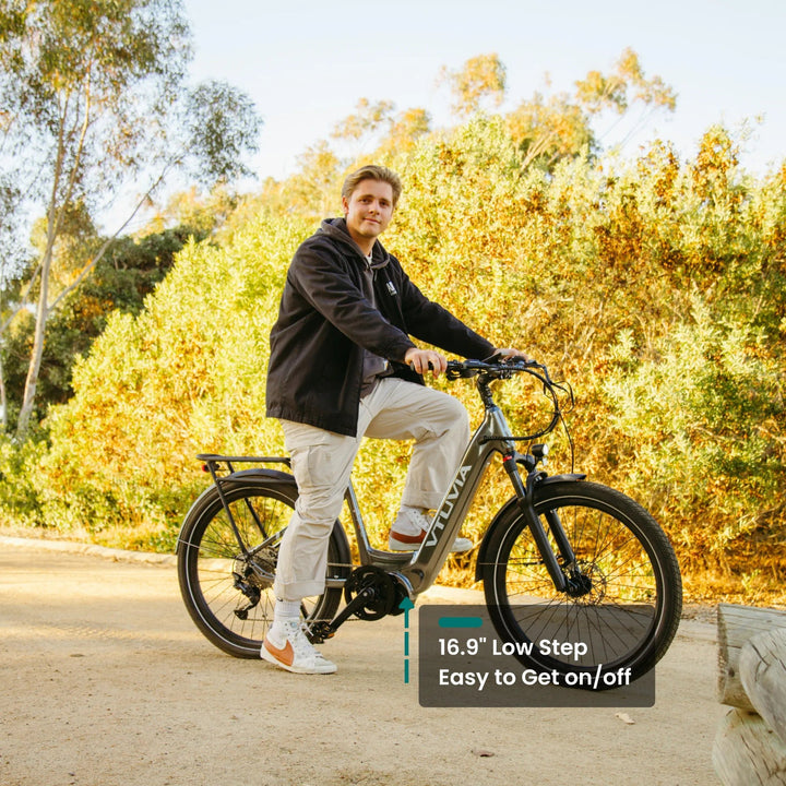 VTUVIA CMB Mid Drive Ebike Combo All Terrain Electric Bikes Dark blue X2 8