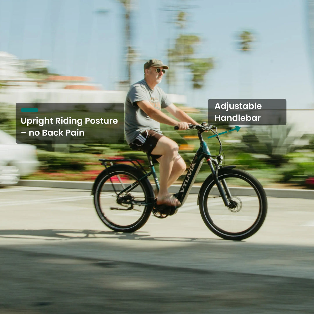 VTUVIA CMB Mid Drive Ebike Combo All Terrain Electric Bikes Dark blue X2 15