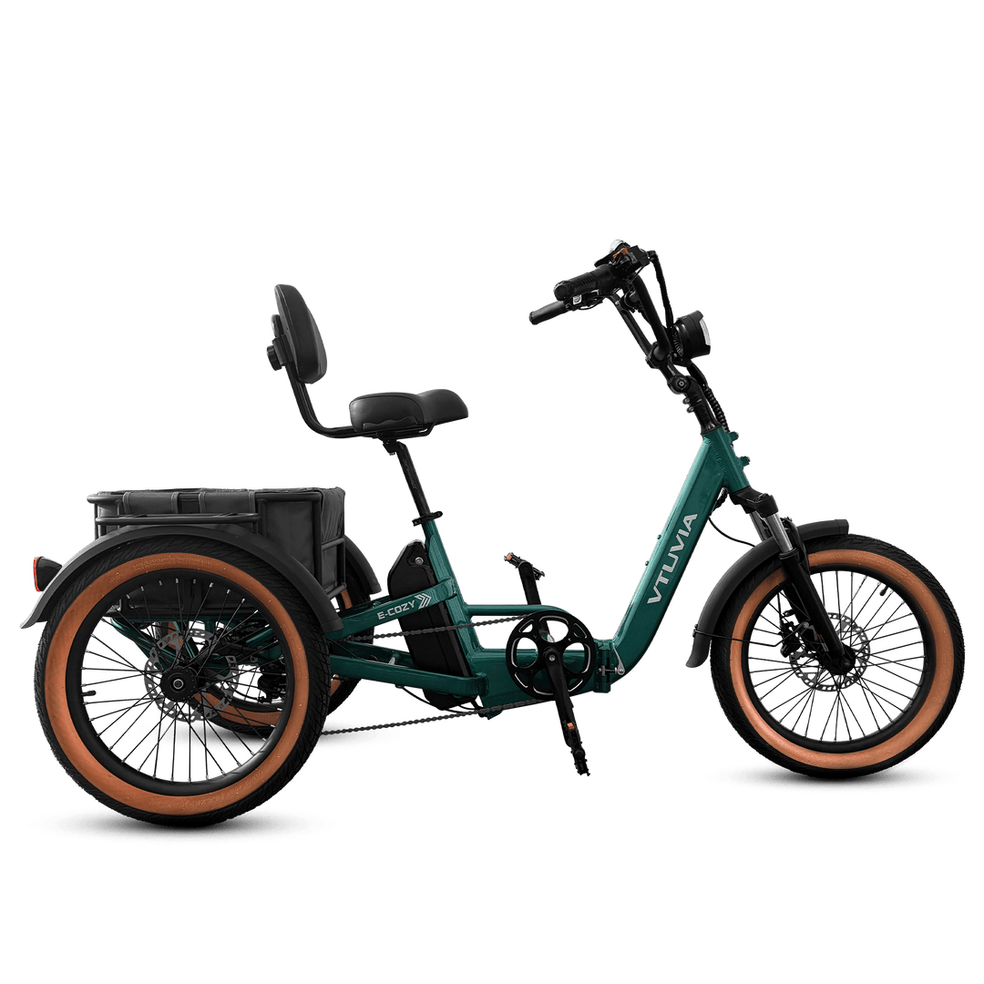 VTUVIA E-Cozy Electric Trike Electric Trikes Forest Green 7