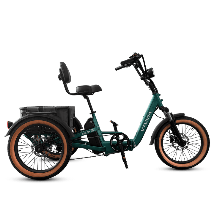 VTUVIA E-Cozy Electric Trike Electric Trikes Forest Green 7