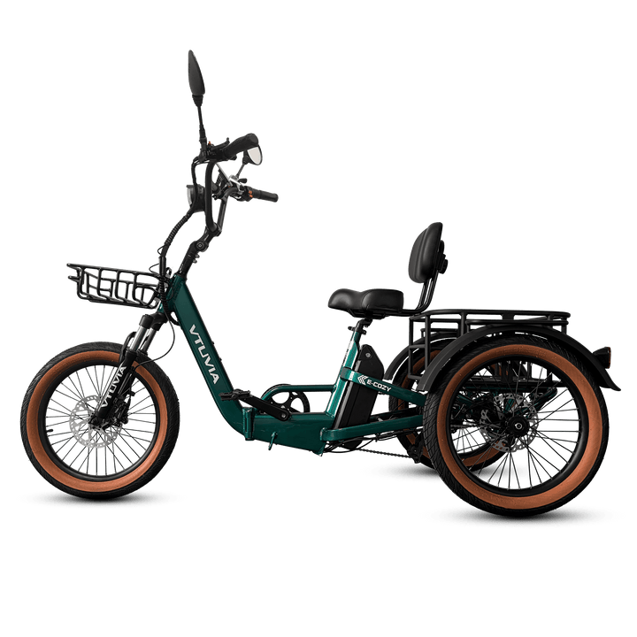 VTUVIA E-Cozy Electric Trike Electric Trikes Pearl White 20