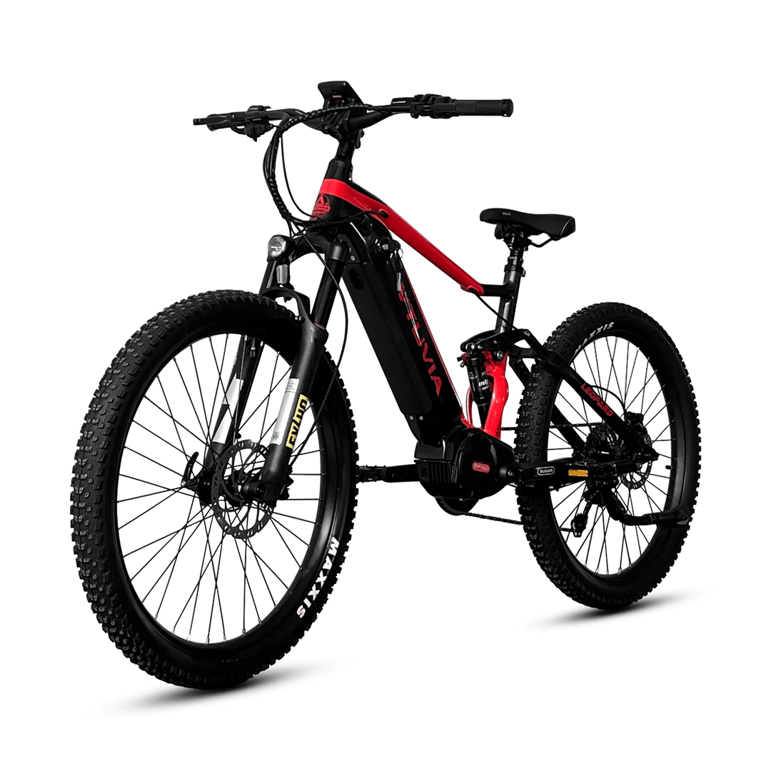 VTUVIA FMB VTUVIA Electric Mountain Bikes Red & Black 3