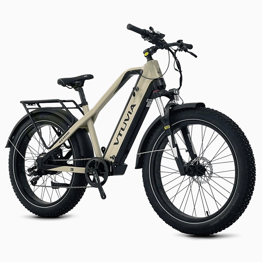 VTUVIA| Gemini 1000W Motor, Long Range Fat Tire Cruiser Ebike