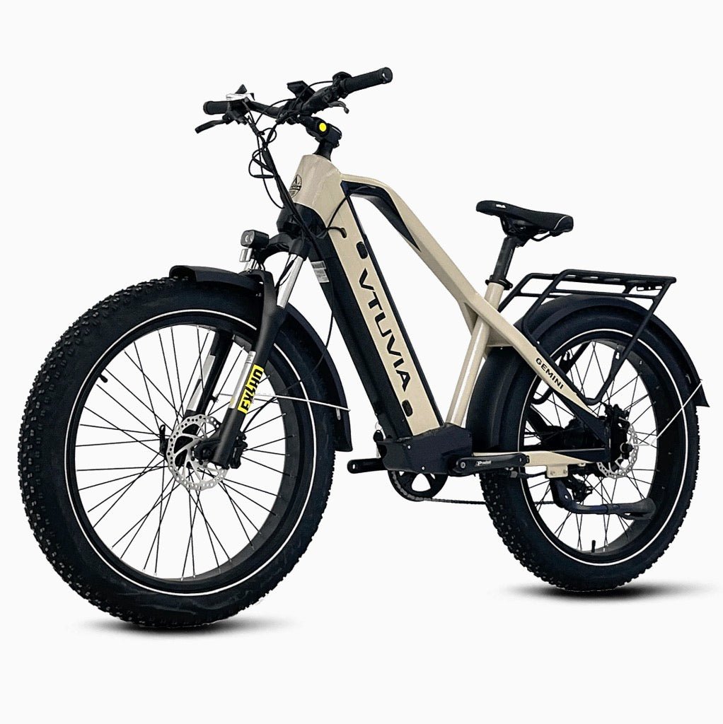 VTUVIA| Gemini 1000W Motor, Long Range Fat Tire Cruiser Ebike