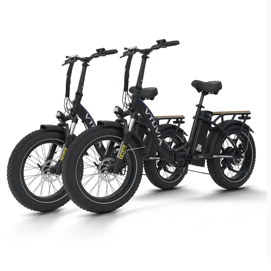 VTUVIA SF20H 750W Combo Folding Electric Bikes Black x2 4