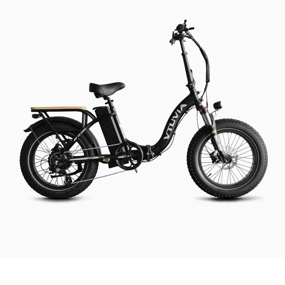VTUVIA SF20 Step Thru Foldable Fat Tire Electric Bike, SF20H / White