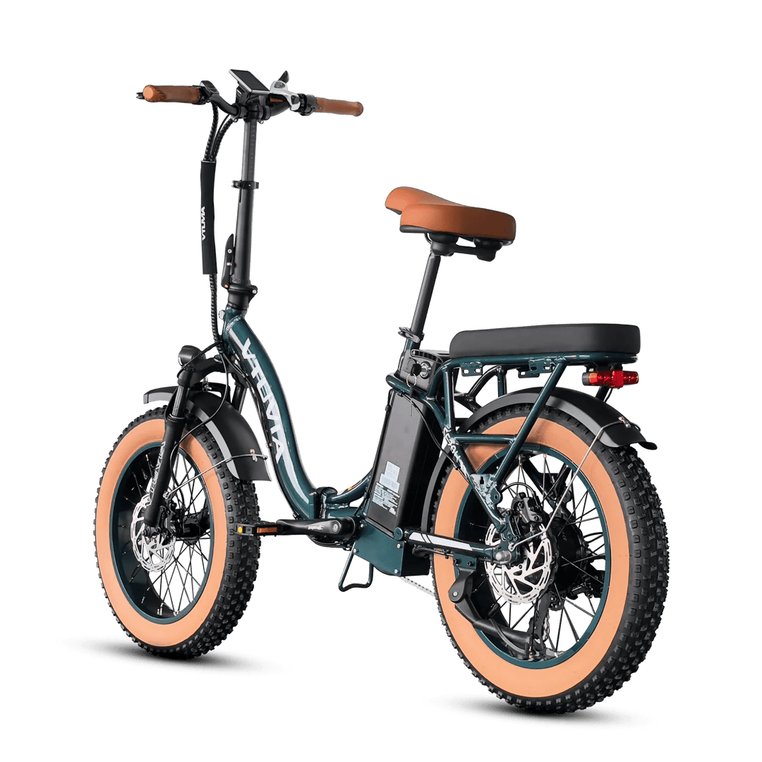 VTUVIA SF20H Utility E-Bike Folding Electric Bikes White 11