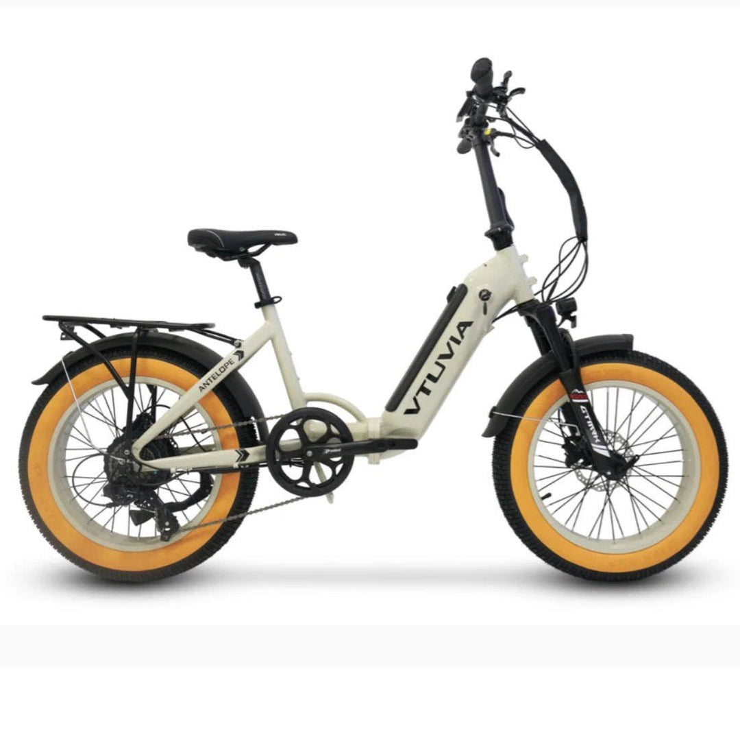 VTUVIA SX20 Folding E-Bike VTUVIA Folding Electric Bikes White 1