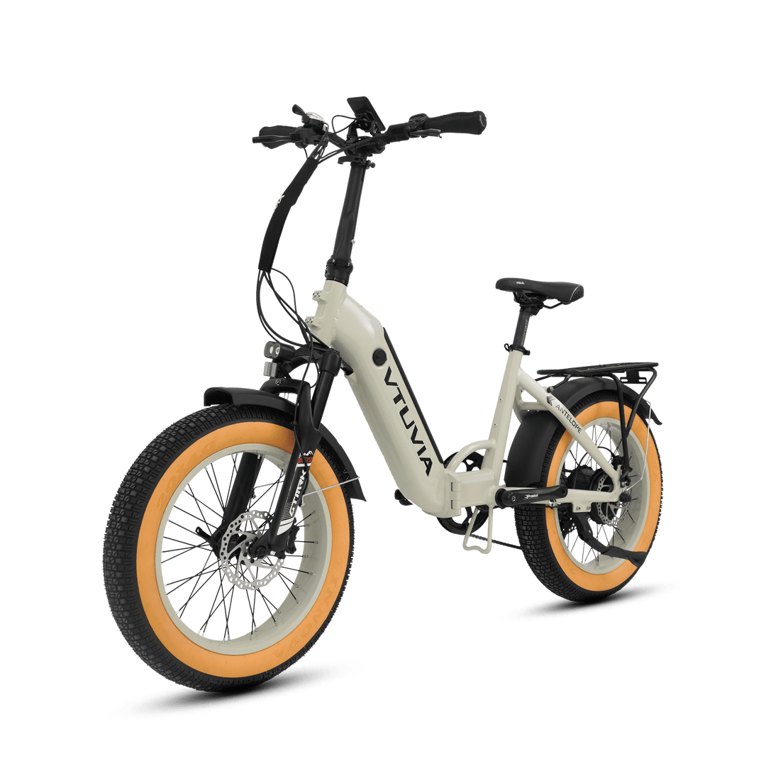 VTUVIA SX20 Folding Ebike Combo Folding Electric Bikes White x2 11