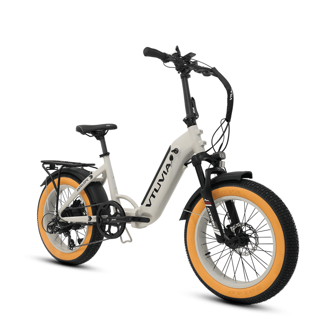 VTUVIA SX20 Folding Ebike Combo Folding Electric Bikes White x2 12