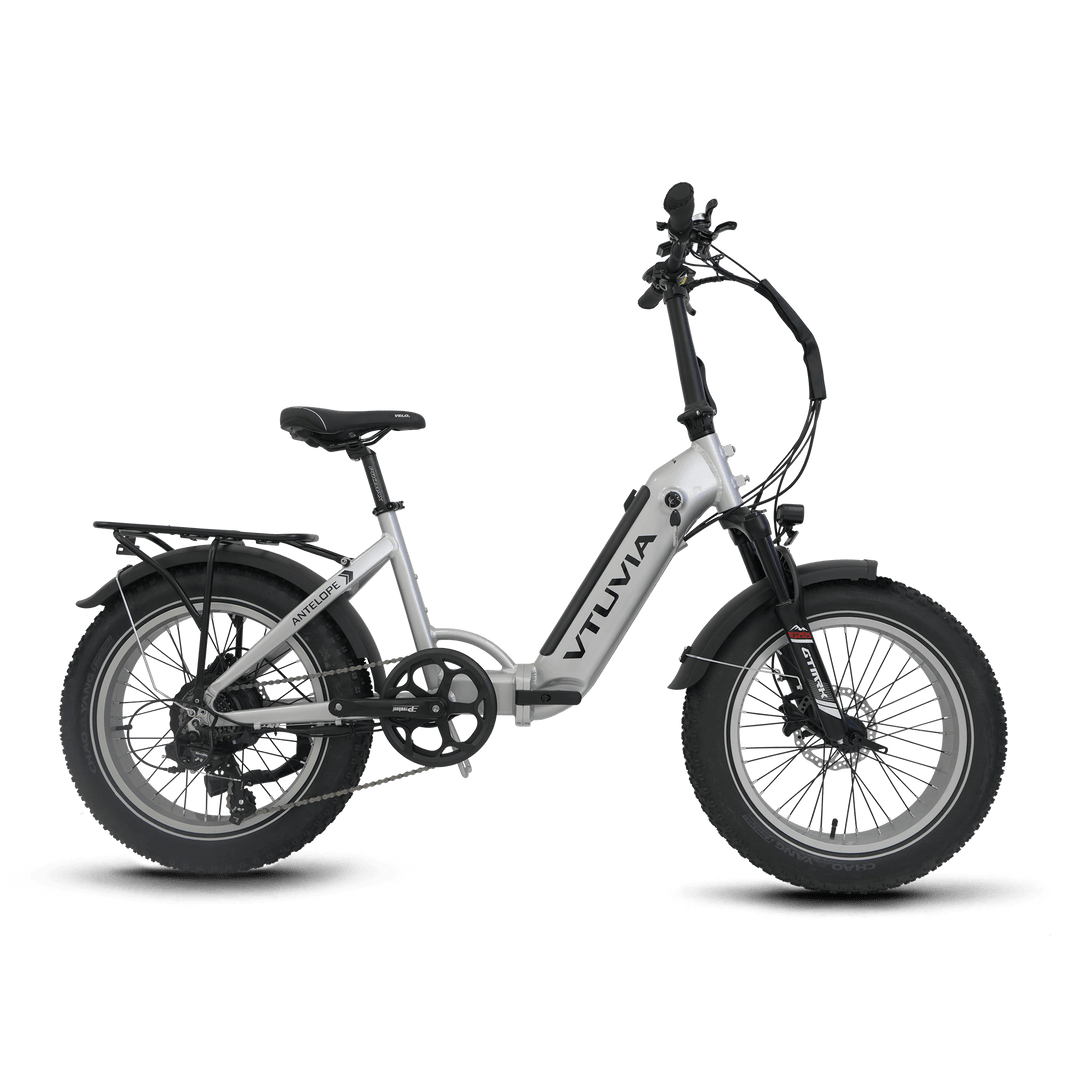 VTUVIA SX20 Folding Ebike Combo Folding Electric Bikes Silvery x2 17