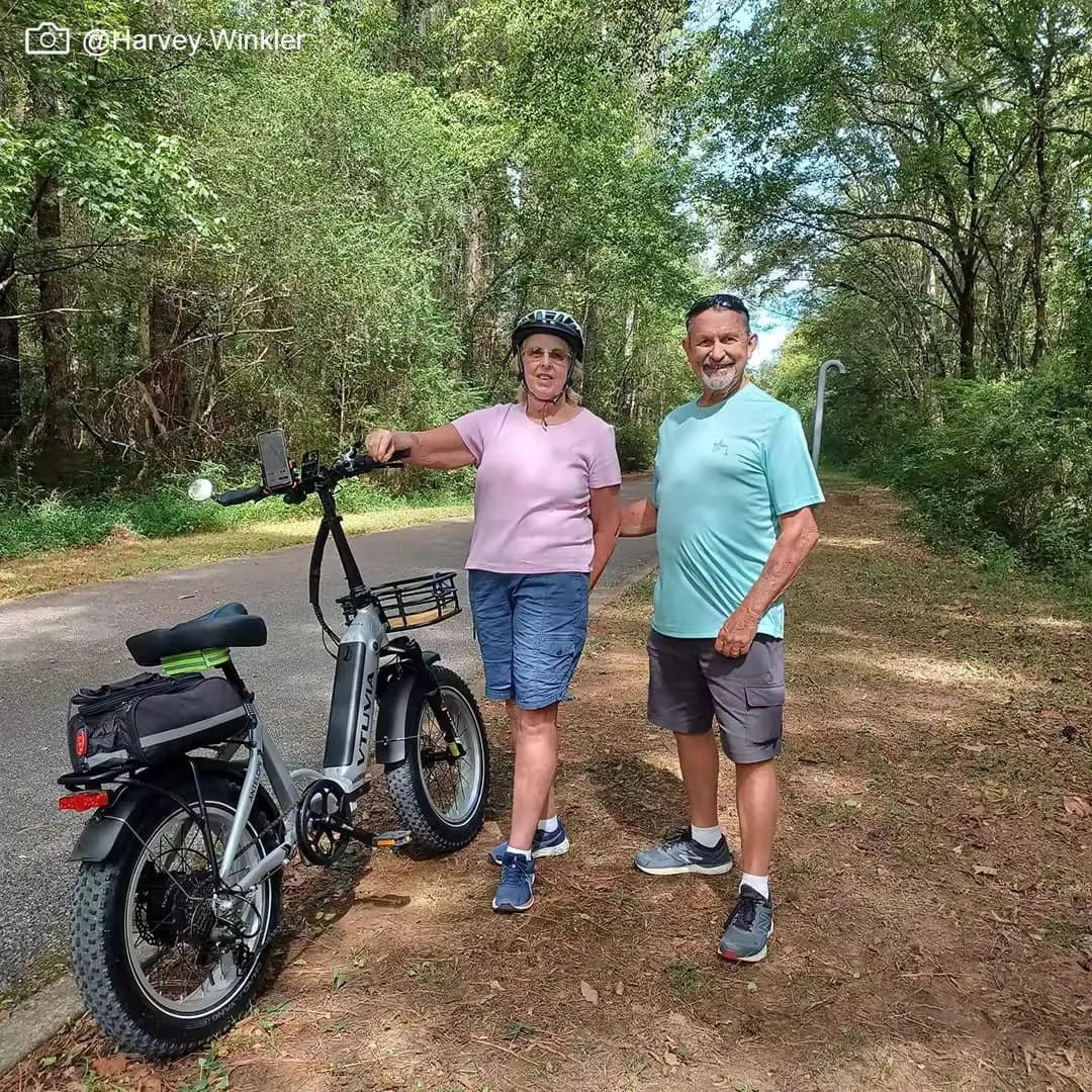VTUVIA SX20 Folding Ebike Combo Folding Electric Bikes Silvery x2 22