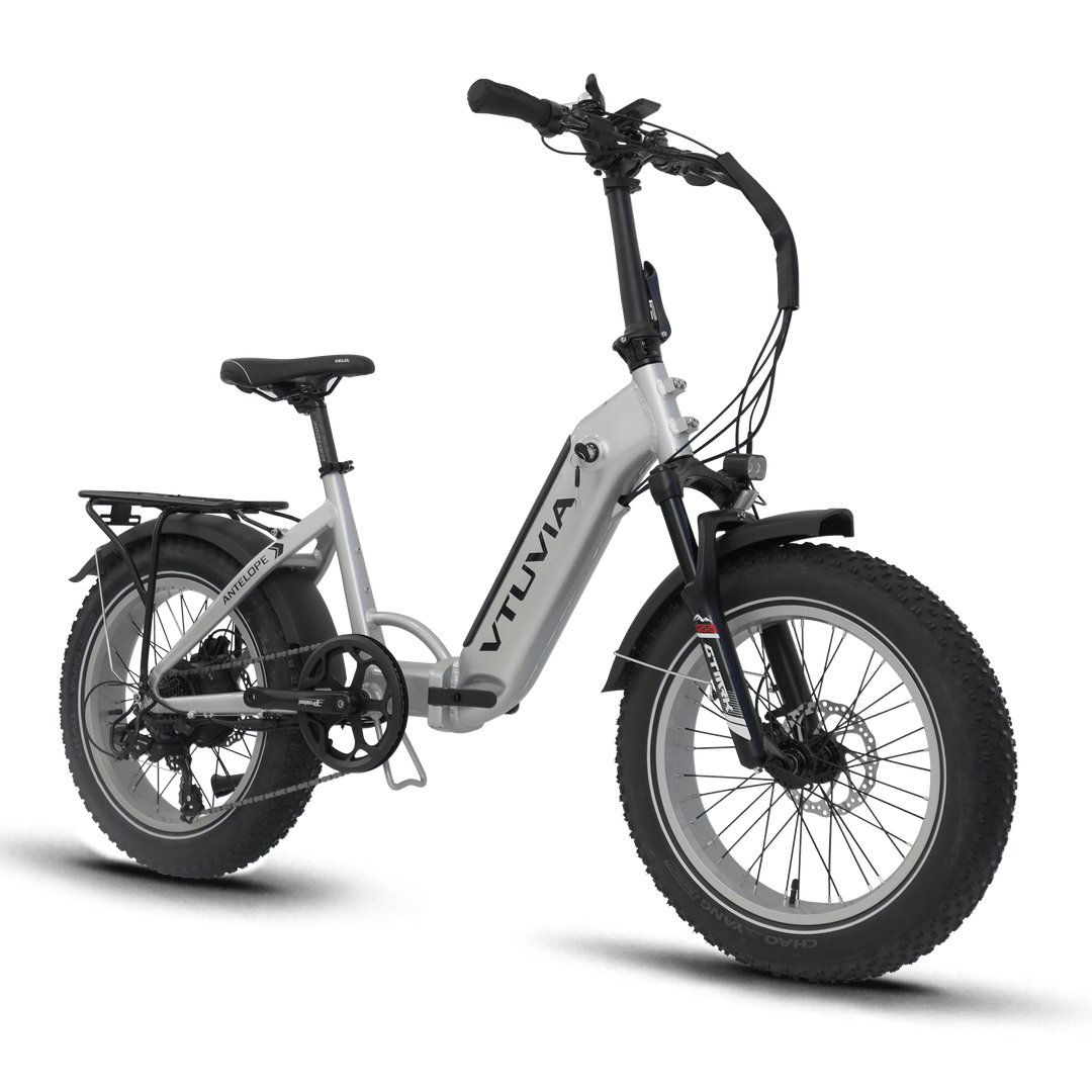 VTUVIA SX20 Folding Ebike Combo Folding Electric Bikes Silvery x2 19