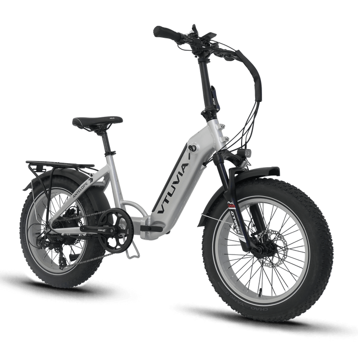 VTUVIA SX20 Folding Ebike Combo Folding Electric Bikes Silvery x2 19