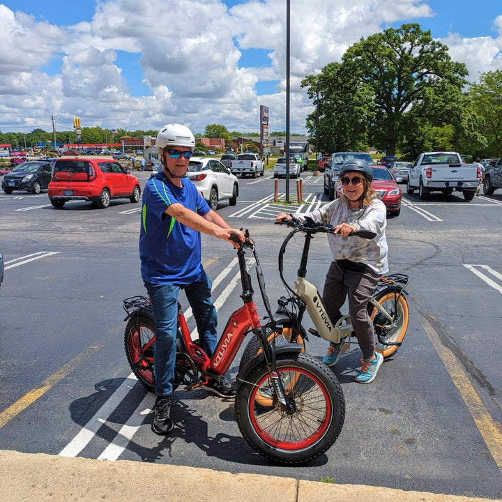 VTUVIA SX20 Folding Ebike Combo Folding Electric Bikes Silvery x2 23